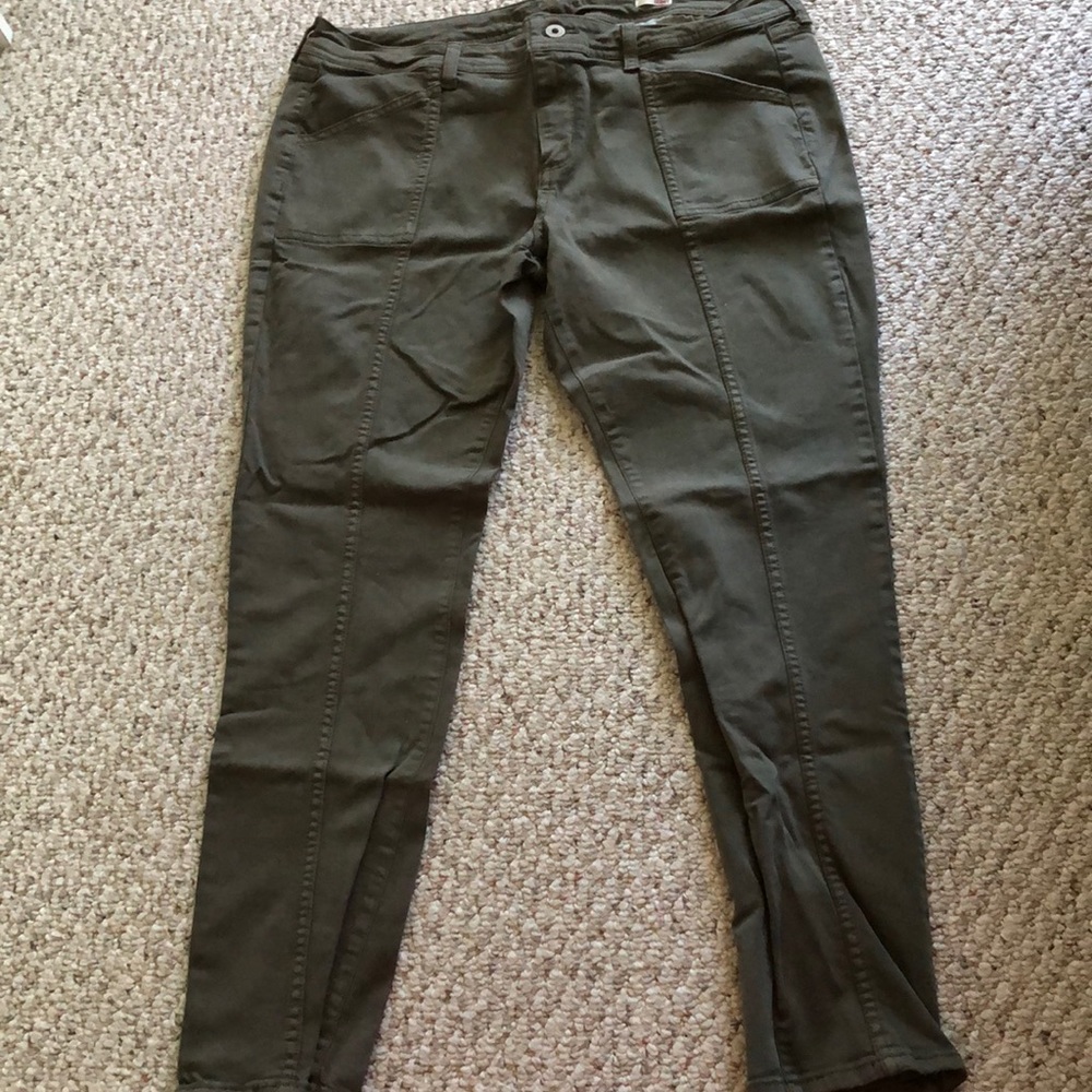 Arizona super skinny jeans (green/olive)